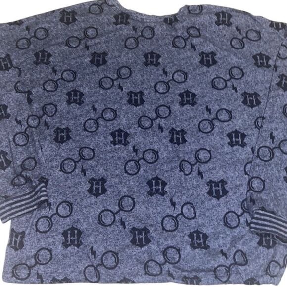 Harry Potter Themed Blue Pullover Long Sleeves Sweatshirt Size Large - Picture 3 of 11